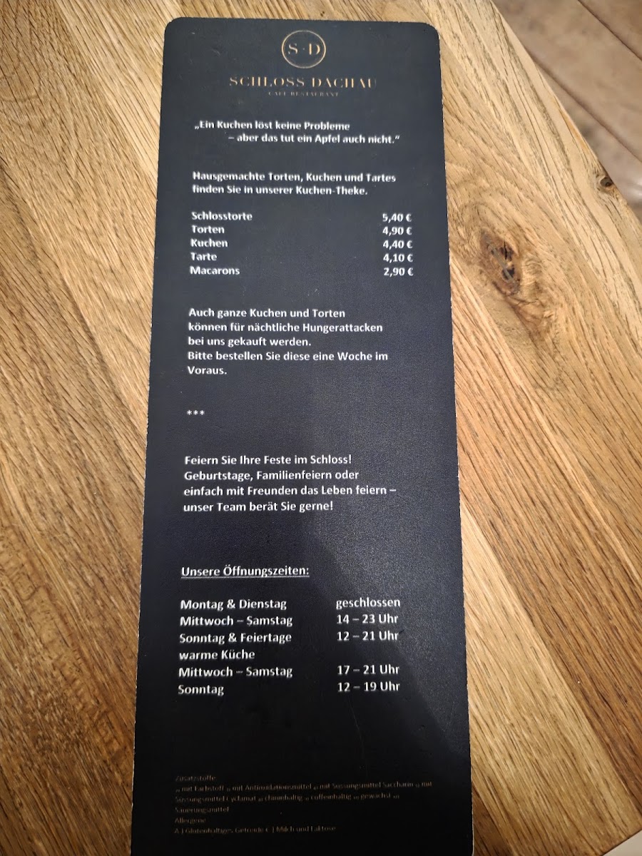 Menu Schloss Dachau Restaurant Cafe-3