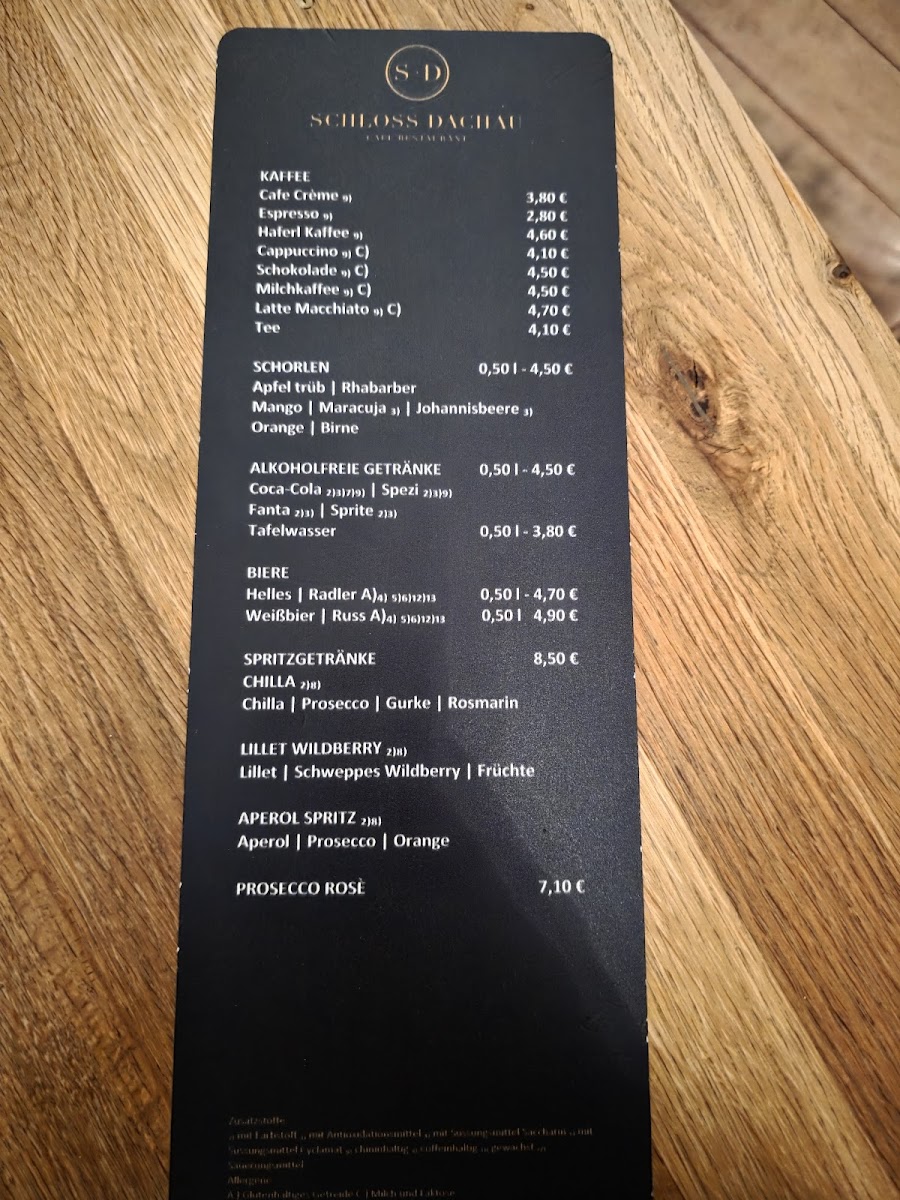 Menu Schloss Dachau Restaurant Cafe-6